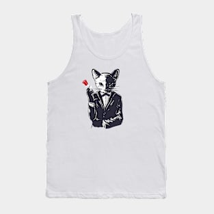 mafia cat character Tank Top